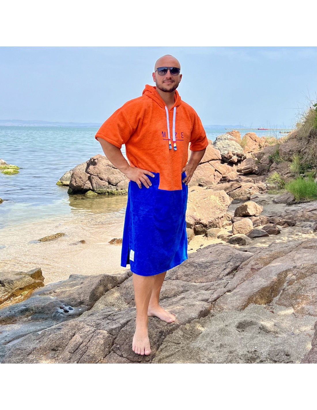 ПОНЧО MAZE BLUE ORANCE